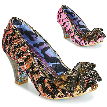 Sapatos Mulher Escarpim Irregular Choice LADY BANJOE Preto / Ouro