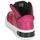 Sapatos Rapariga Sapatilhas de cano-alto Geox J XLED GIRL Rosa / Rosa fúchia  / Preto