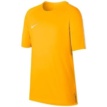 Textil Rapaz T-Shirt mangas curtas Nike shield JR Squad Breathe Top Laranja
