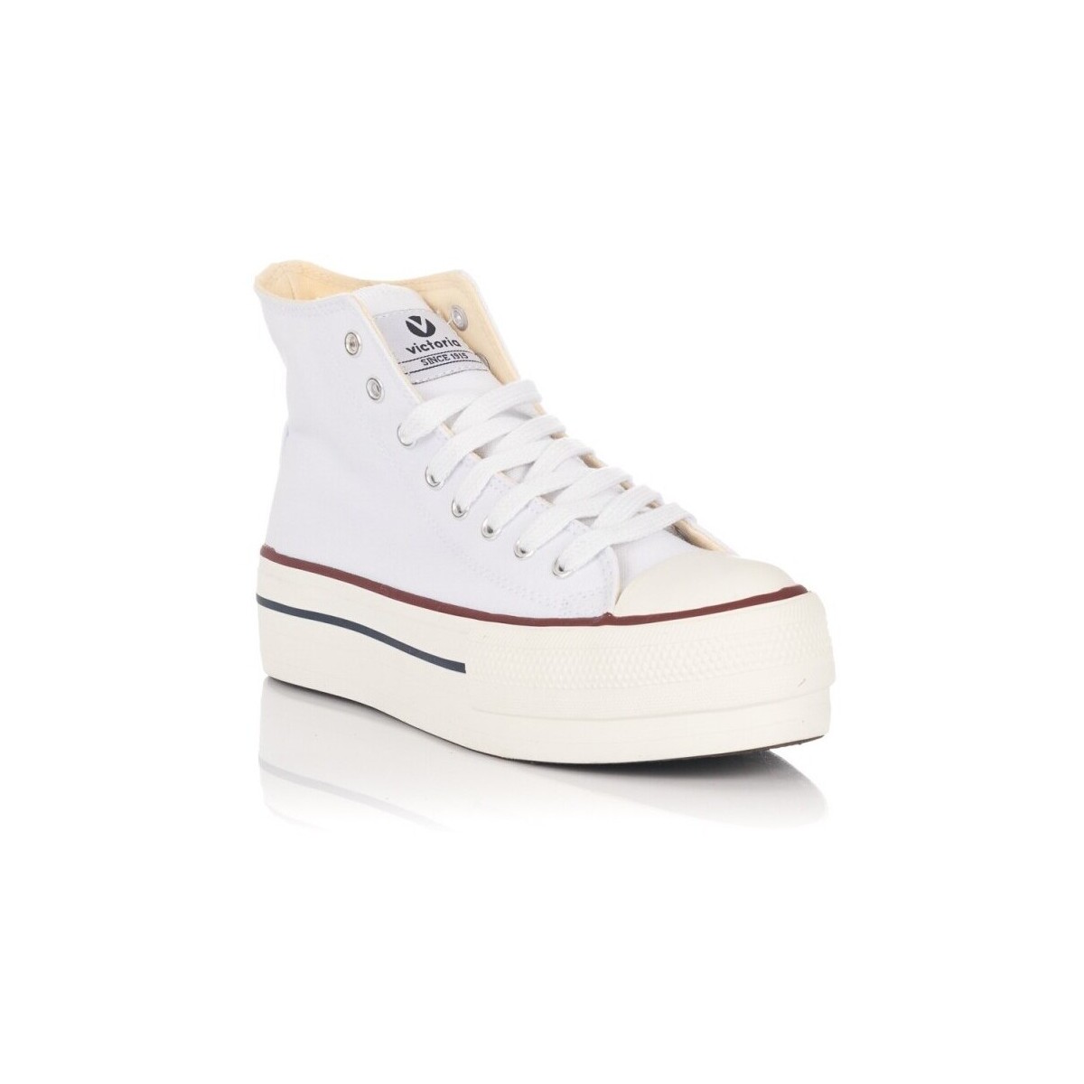 Sapatos Mulher Sapatilhas Victoria TRIBU DOBLE BOTIN Branco