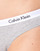 Roupa de interior Mulher Cuecas Calvin Klein Jeans CAROUSEL BIKINI X 3 Preto / Branco / Cinza