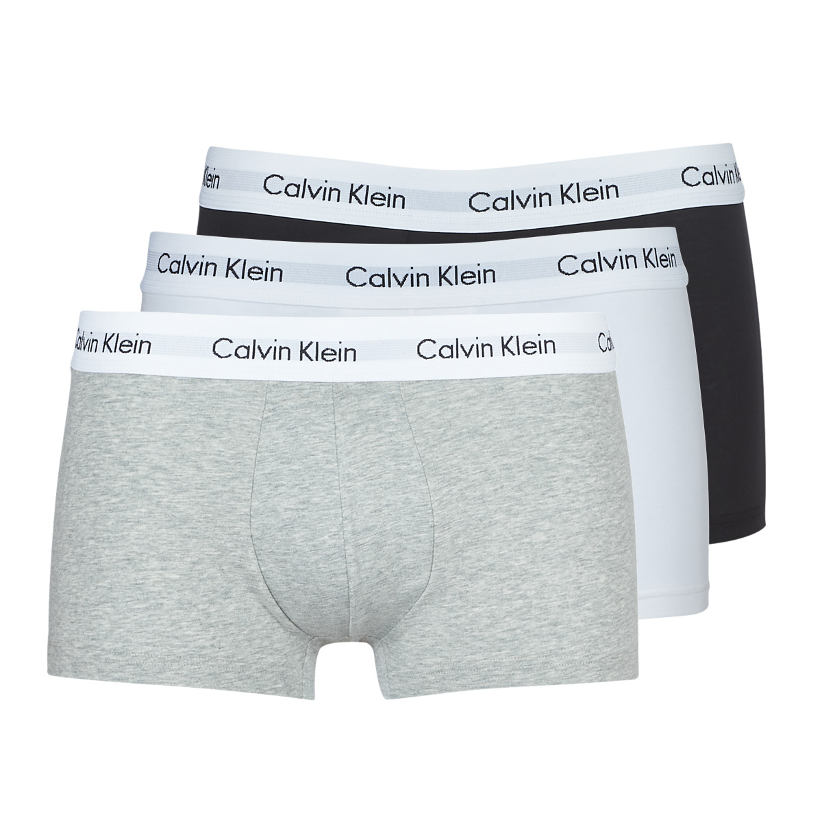 Roupa de interior Homem Boxer Calvin Klein Jeans Calvin Klein Vita shorts med logga Preto / Branco / Cinza