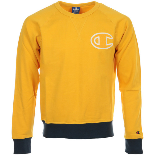 Textil Homem Sweats Champion Crewneck Sweatshirt Over Amarelo