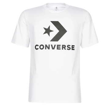 Textil Homem T-Shirt mangas curtas Converse STAR CHEVRON Branco