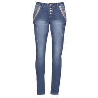 Textil Mulher jeans celeste con perline sulle caviglie DICTE Azul