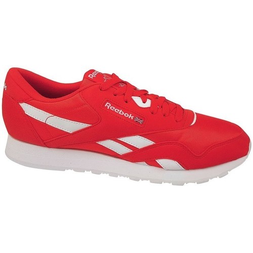 Sapatos Homem Sapatilhas Reebok Sport CL Nylon Color Branco, Vermelho