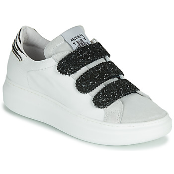 Sapatos Mulher Sapatilhas Meline SCRATCHO Branco / Glitter