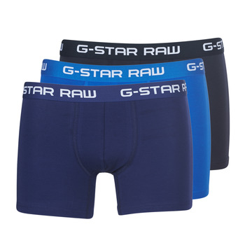Roupa de interior Homem Boxer G-Star Raw CLASSIC TRUNK CLR 3 PACK Preto / Marinho / Azul