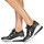 Sapatos Mulher Sapatilhas MICHAEL Michael Kors LIV TRAINER Preto / Castanho
