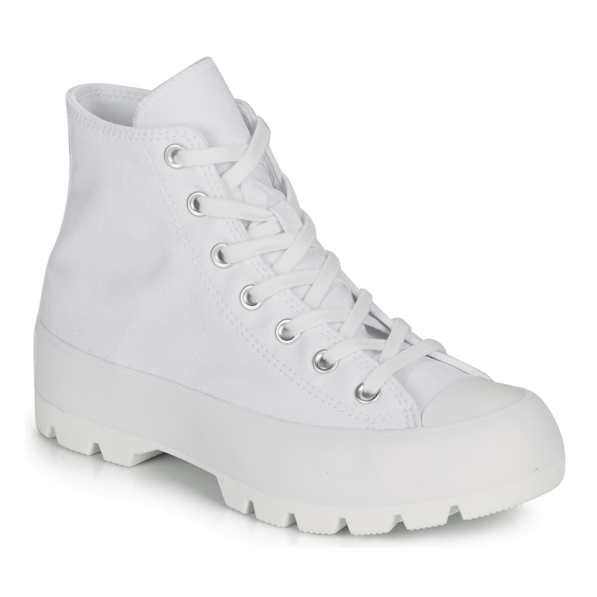 Sapatos Mulher Sapatilhas de cano-alto Converse CHUCK TAYLOR ALL STAR LUGGED BASIC CANVAS Branco