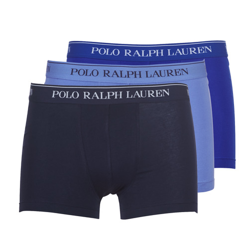 Baixo: 1 a 2cm Homem Boxer Polo Ralph Lauren CLASSIC 3 PACK TRUNK Azul