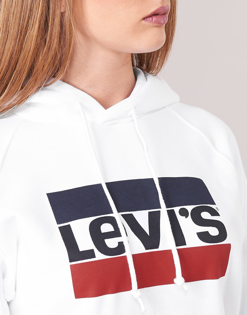 Levi's GRAPHIC SPORT HOODIE Branco