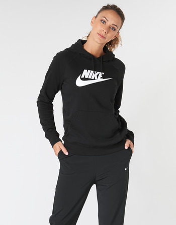 Textil Mulher Sweats Nike W NSW ESSNTL HOODIE PO  HBR Preto