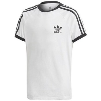 Textil Rapaz T-Shirt mangas curtas adidas Originals 3STRIPES Legend Branco, Preto