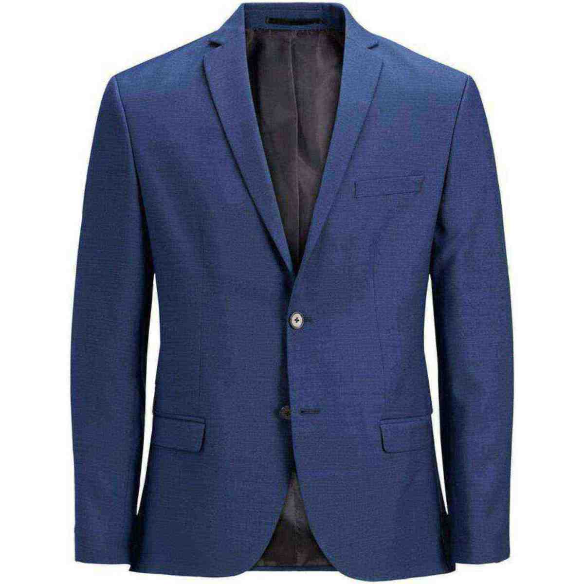 Textil Homem Casacos/Blazers Jack & Jones 12141107 JPRSOLARIS BLAZER NOOS MEDIEVAL BLUE Azul