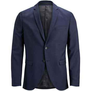 Textil Homem Casacos/Blazers Todas as bolsas 12141107 JPRSOLARIS BLAZER NOOS DARK NAVY Azul