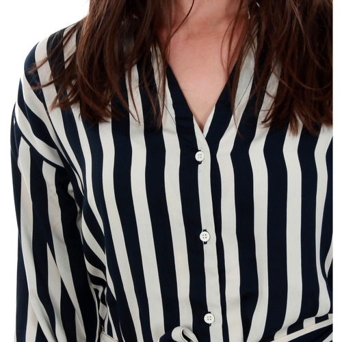 Vero Moda 10210399 VMSTINNA LS LONG SHIRT NIGHT SKY SNOW WHITE Azul