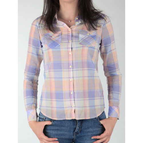Textil Mulher camisas Wrangler Western sketch-style shirt W5045BNSF Multicolor