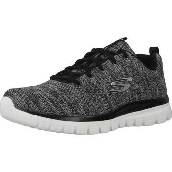 Sapatos Sapatilhas Skechers GRACEFUL TWISTED FORTUNE Preto