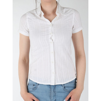 Textil Mulher camisas Wrangler Sammy W5021CA12 Branco