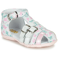 Sapatos Rapariga Sandálias GBB RIVIERA Branco / Rosa