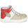 Sapatos Rapaz Sapatilhas de cano-alto GBB AMOS Bege / Branco / Vermelho
