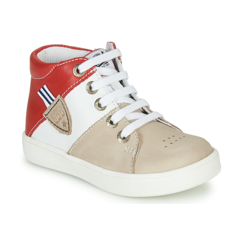Sapatos Rapaz Lion Of Porches GBB AMOS Bege / Branco / Vermelho