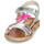 Sapatos Rapariga Sandálias GBB SAPELA Prata / Rosa