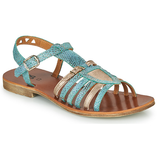 Sapatos Rapariga Sandálias GBB FANNI Azul / Ouro