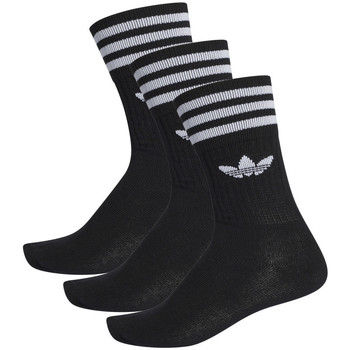 Adidas is set to report earnings for the second quarter on August 4 Homem Meias adidas Originals Solid crew sock Preto