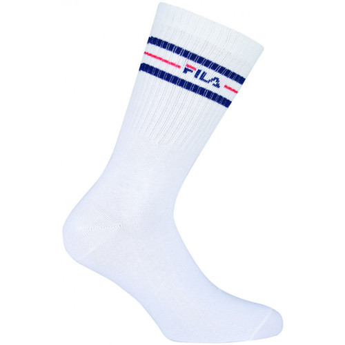 Roupa de interior Homem Meias the Fila Normal socks manfila3 pairs per pack Branco