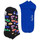 Roupa de interior Homem Meias Happy socks 2-pack pool party low sock Multicolor
