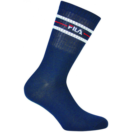 Men's Fila Clothing Homem Meias Fila Normal socks manfila3 pairs per pack Azul