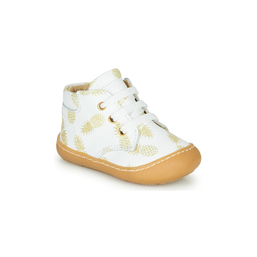 Sapatos Rapariga Sapatilhas de cano-alto GBB ATARINA Branco / Ouro