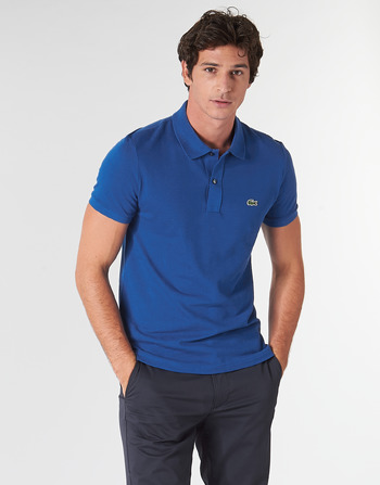 Textil Homem T-shirt Pima Cotton - Blue Lacoste PH4012 SLIM Marinho