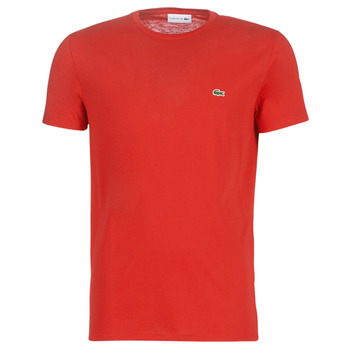 Textil Homem T-Shirt mangas curtas Lacoste TH6709 Vermelho