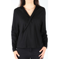 Textil Mulher camisas Wrangler L/S Wrap Shirt Black W5180BD01 black