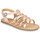 Sapatos Rapariga Sandálias mede-se horizontalmente na parte mais forte do peitompagnie MAYANA Rosa / Dourado