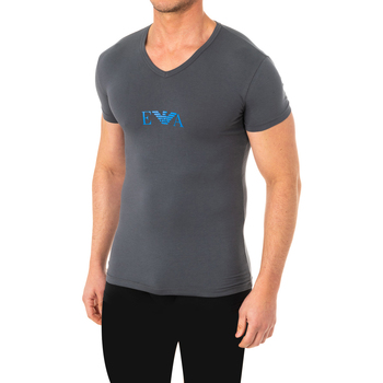 Roupa de interior Homem Camisolas de interior Emporio Armani EA7 Camiseta Emporio Armani Cinza