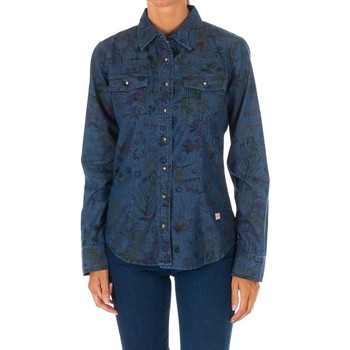 Textil Mulher camisas Met 10DCL0058-D484 Azul