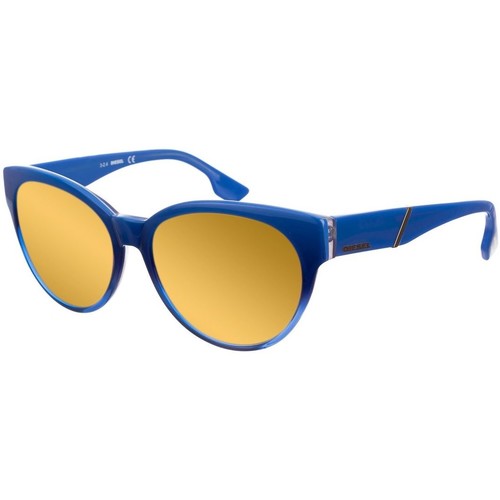 Todas as bolsas para homem Mulher óculos de sol Diesel DL0124-90G Azul
