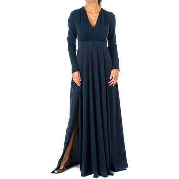 Textil Mulher Vestidos compridos La Martina Vestido Azul