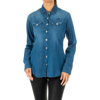 Textil Mulher camisas La Martina Camisa manga larga Azul