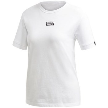 Textil Mulher T-Shirt mangas curtas adidas Originals Vocal T Branco
