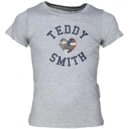 Textil Rapariga T-Shirt mangas curtas Teddy Smith  Cinza