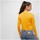Textil Mulher T-shirts e Pólos Fila MARCELINE CROPPED LS SHIRT Amarelo