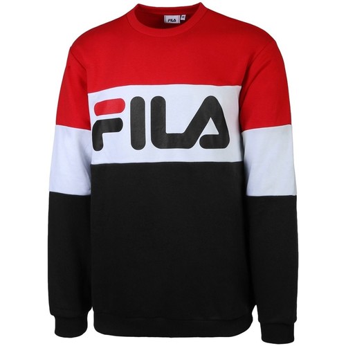 Fila MEN STRAIGHT BLOCKED CREW  A089 - TRUE RED-BLACK-BRI 681255 Vermelho