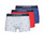 Roupa de interior Homem Boxer Lacoste 5H3411-W3T Azul / Cinza / Vermelho