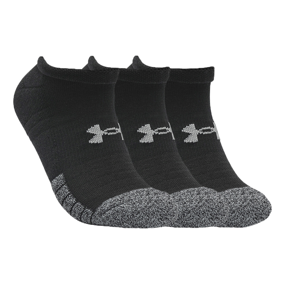 Roupa de interior Meias de desporto Under Armour HeatGear No Show Socks 3-Pack Preto