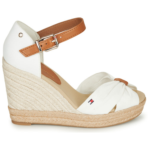 Tommy Hilfiger BASIC OPENED TOE HIGH WEDGE Branco